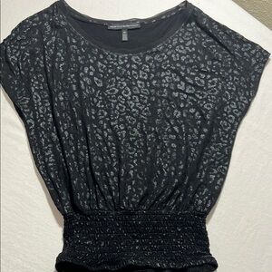 White House Black Market Graphic Dolman Sleeve Blouse